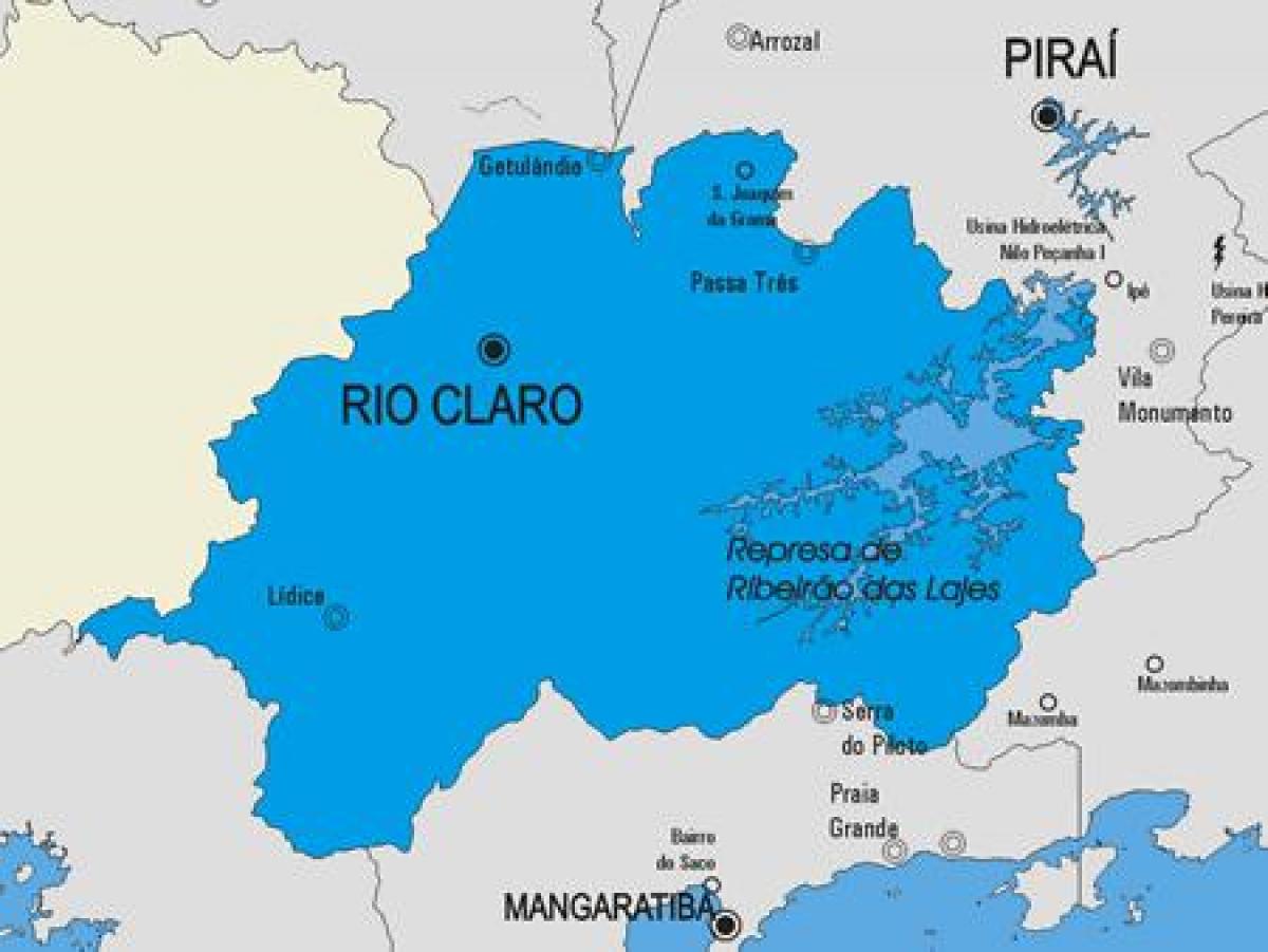 Мапа општине Рио Цларо