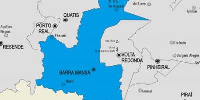 Карта општини Барра Манса