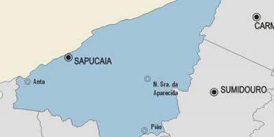 Мапа општине Сапукая