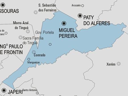 Карта је Мигуел-Переира општина