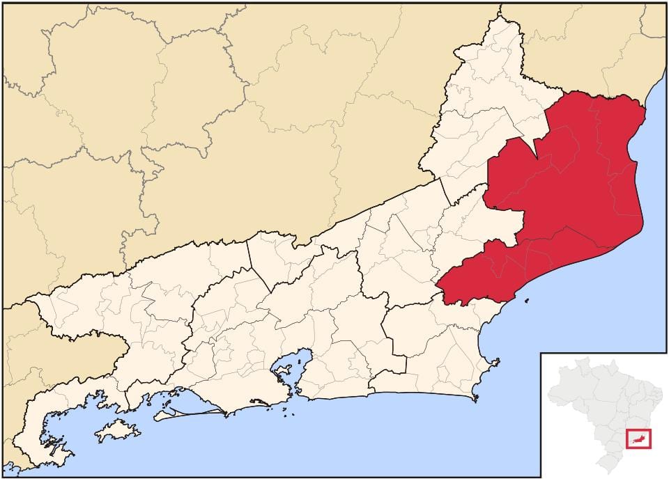 Карта Норте Флуминенсе
