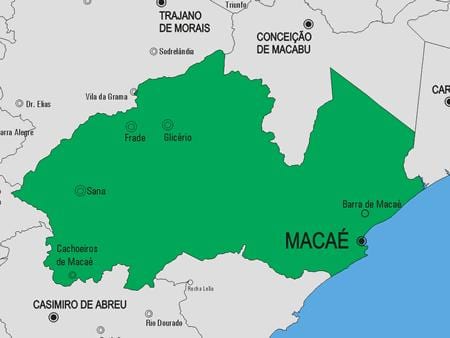 Мапа општине Макаэ