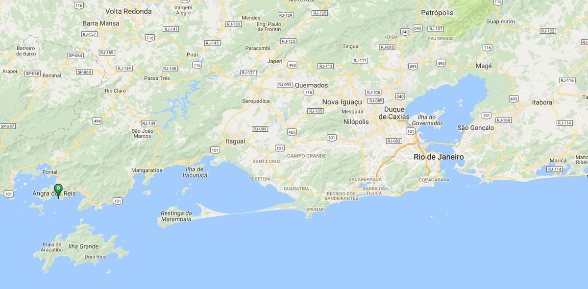 Карта плаже Дентро