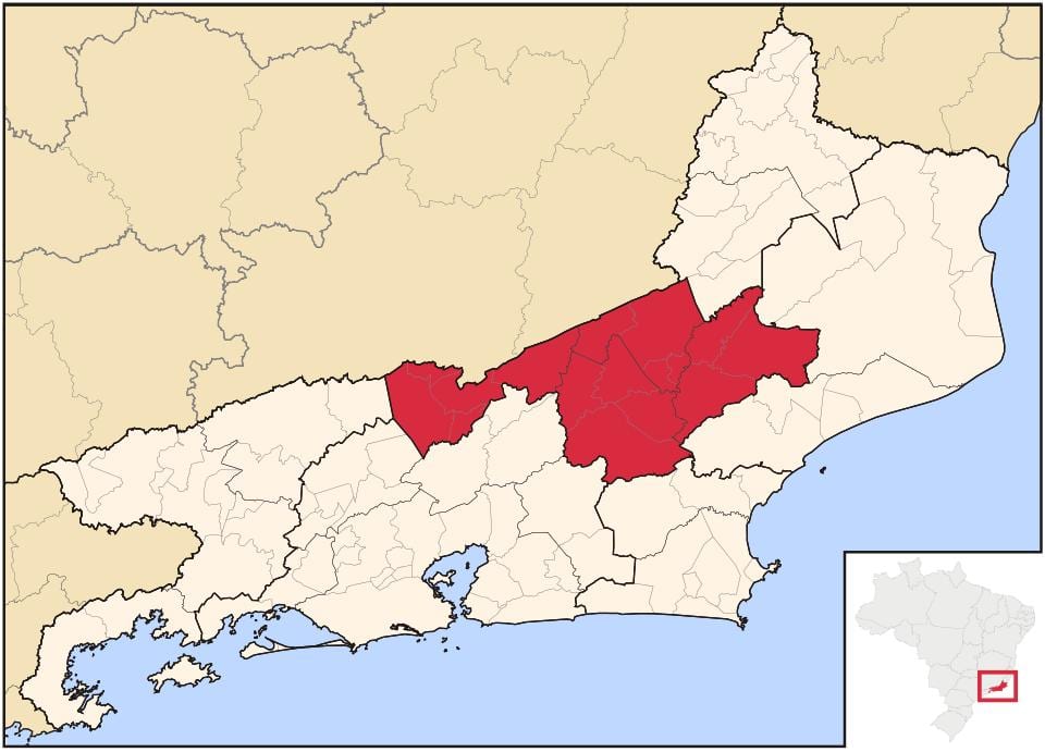 Карта Сентро Флуминенсе