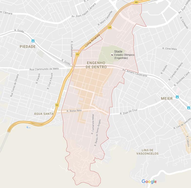 Карта Энгенью Дентро де