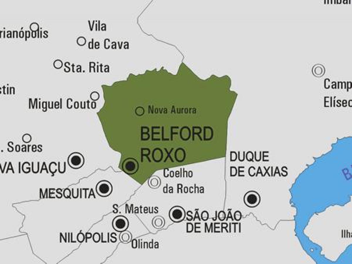 Карта Белфорд-Роксо општина