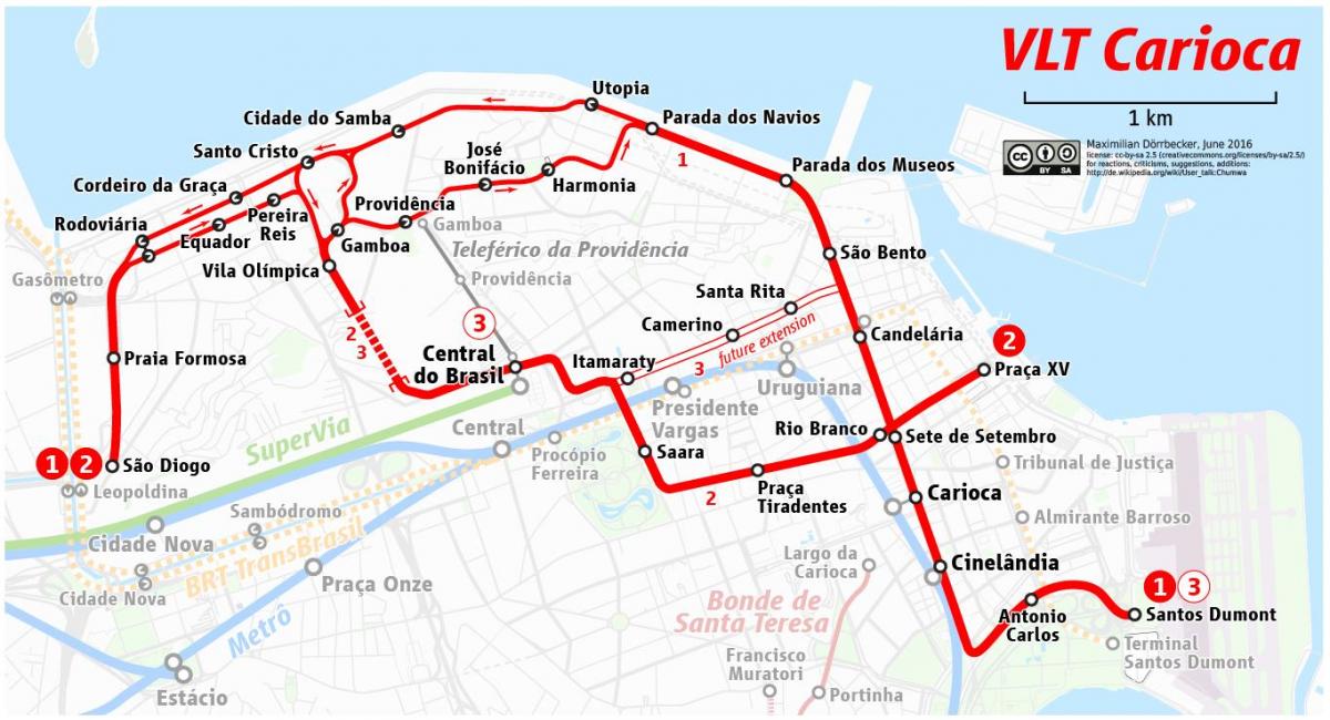 Карта ВЛТ Рио де Жанеиру