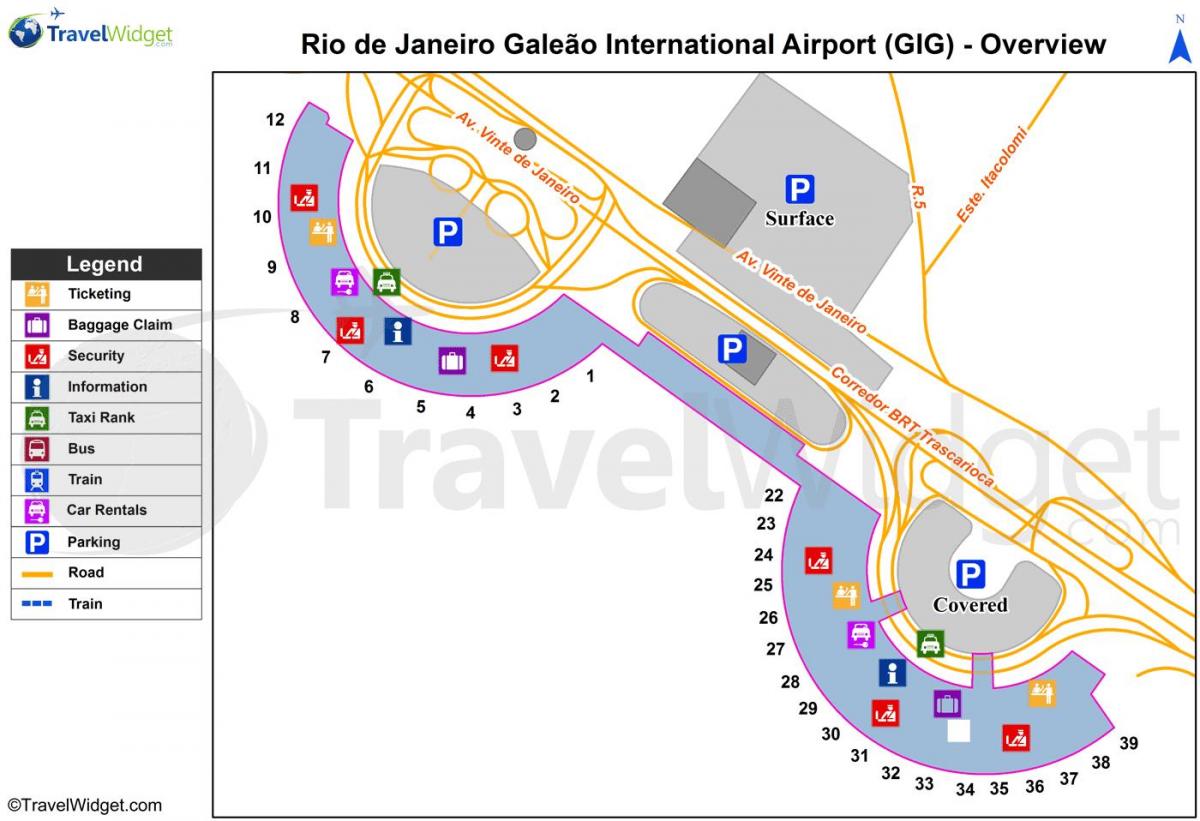 Картица терминала аеродрома Галеан