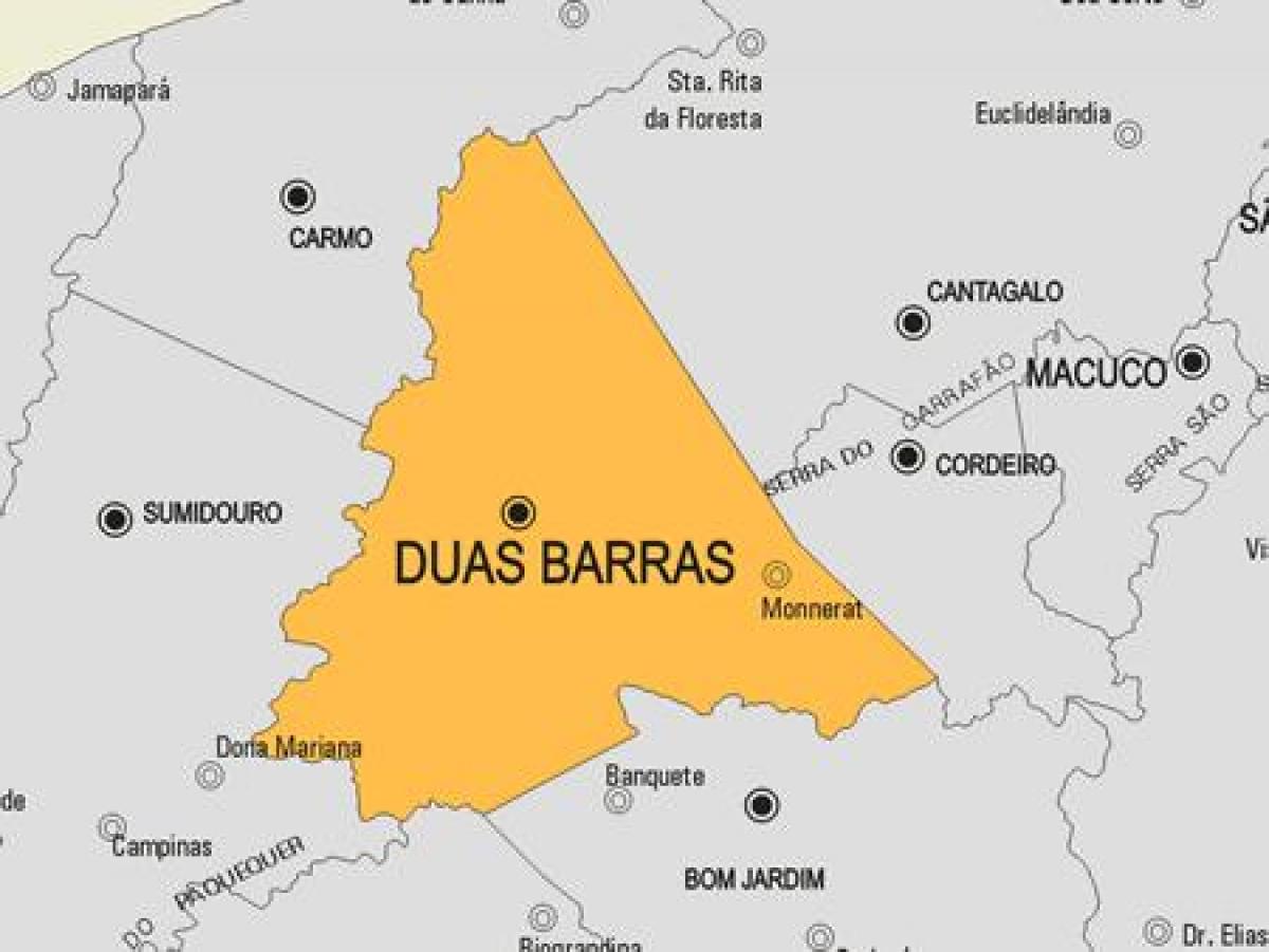 Мапа општине Дуа Баррас