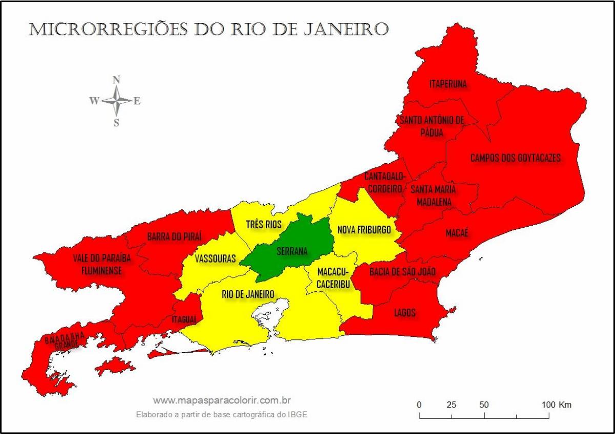 Карта микро-подручја Рио де Жанеиру