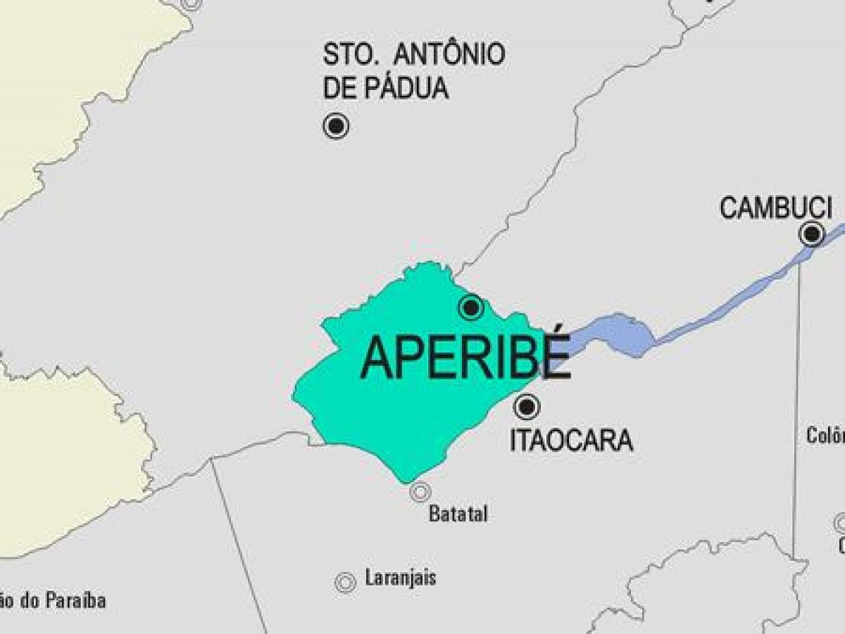 Мапа општине Aperibé