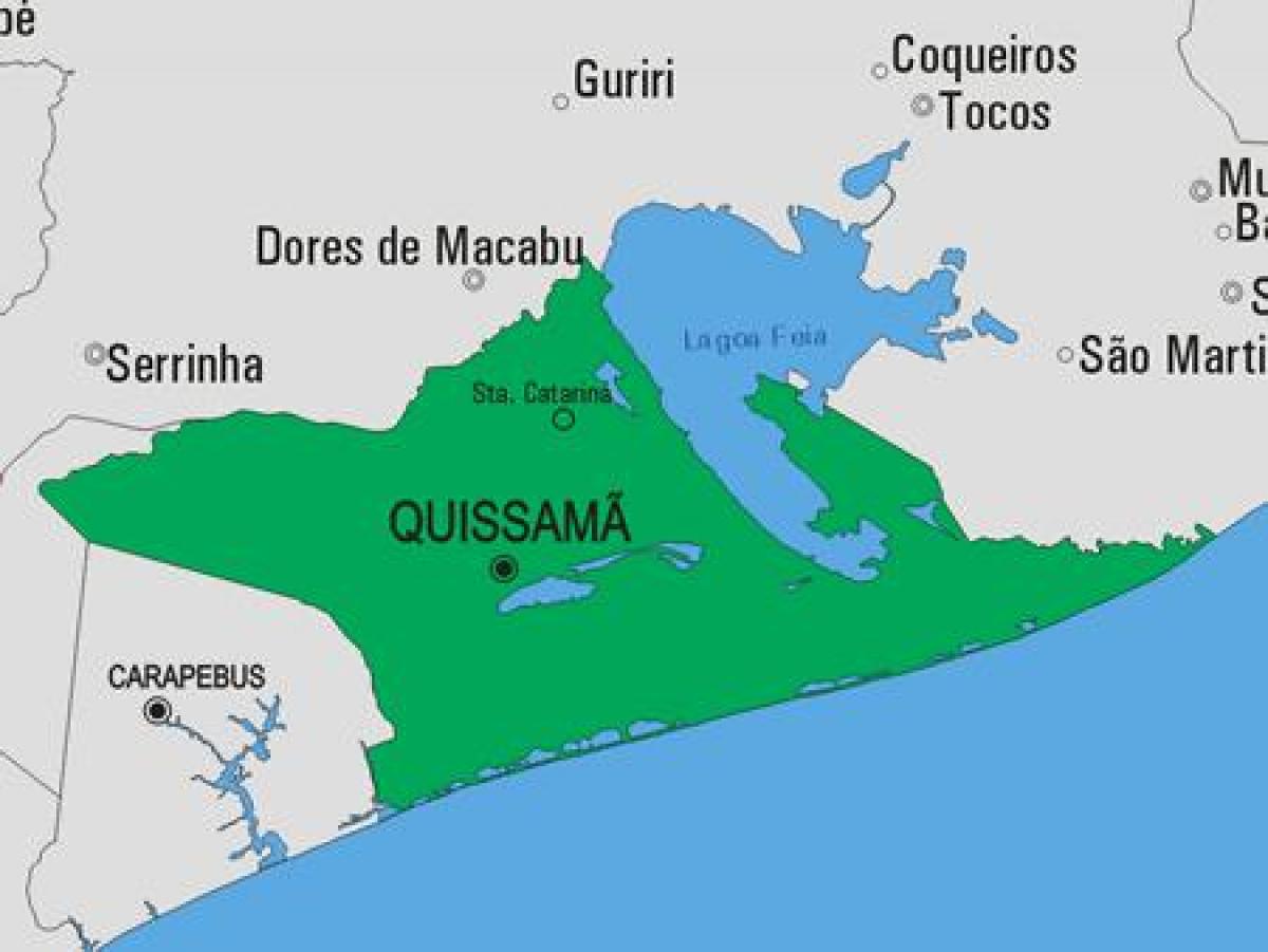 Мапа општине Quissamã