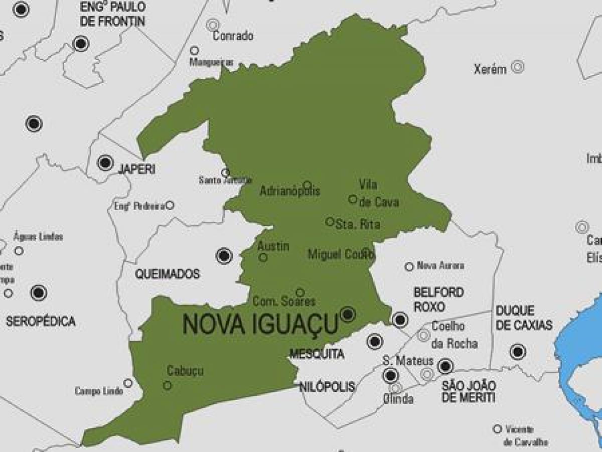 Мапа општине Нова Игуасу