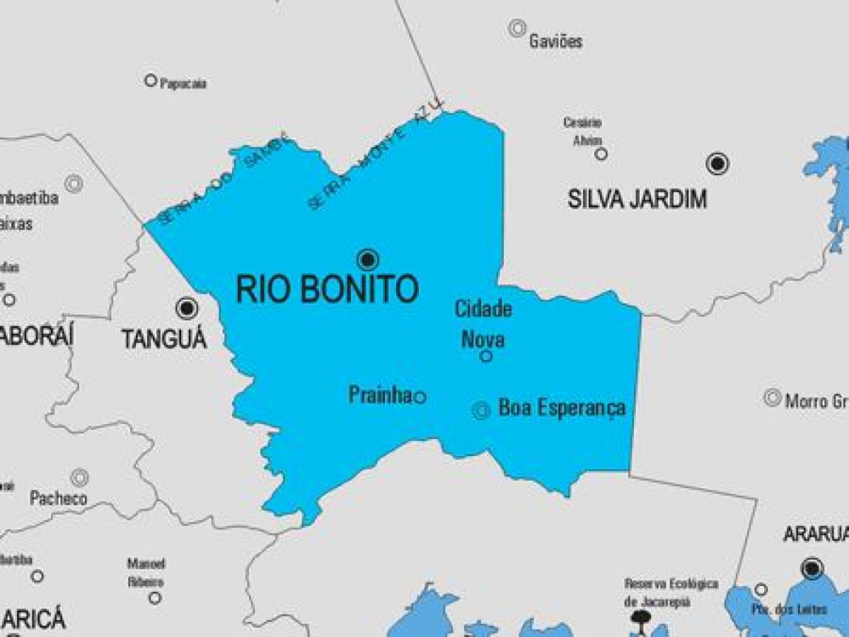 Карта Рио дас-Флорес општина
