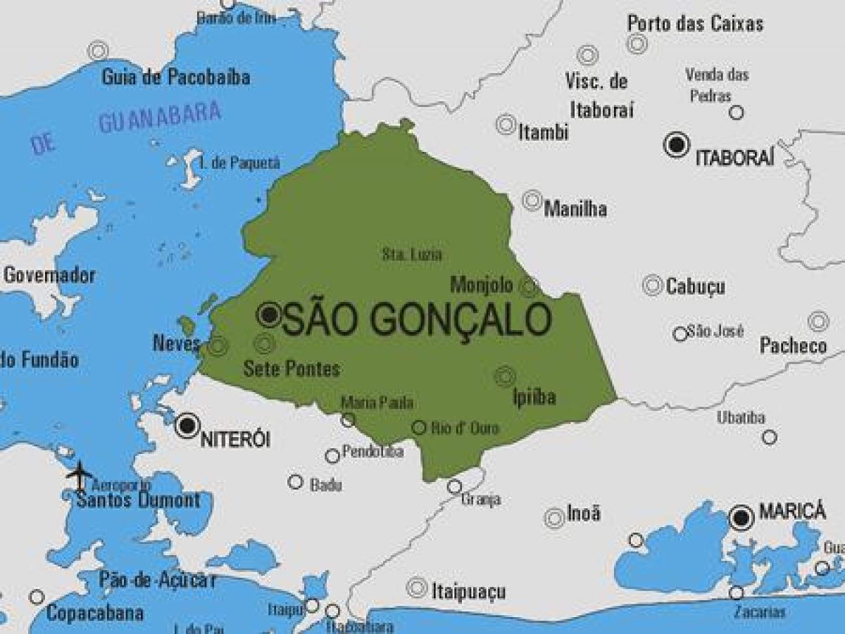Мапа општине Сан Гонсалу