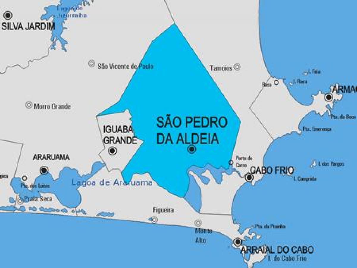 Карта Сан Педру-да-Алдея општина