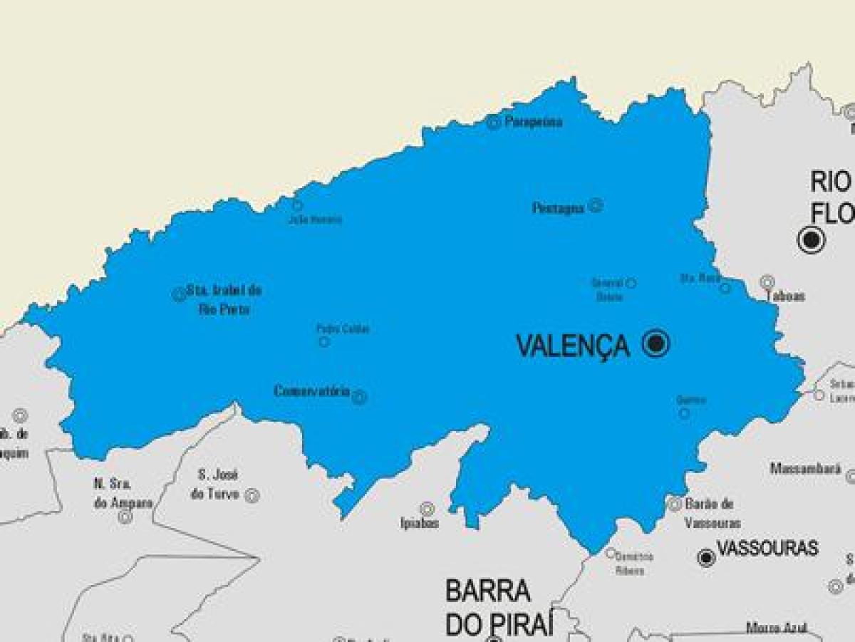 Мапа општине Валенса