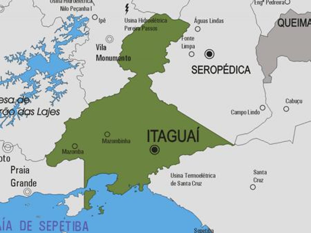 Мапа општине Итагуаи