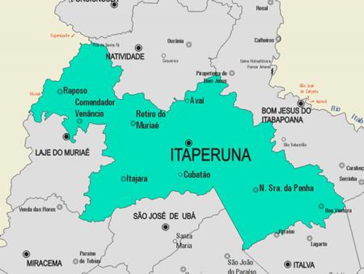 Мапа општине Итаперуна