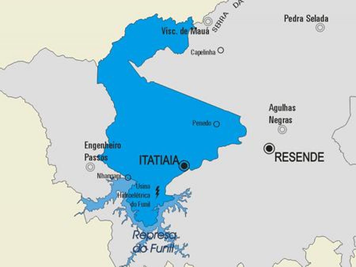 Мапа општине Итатиая