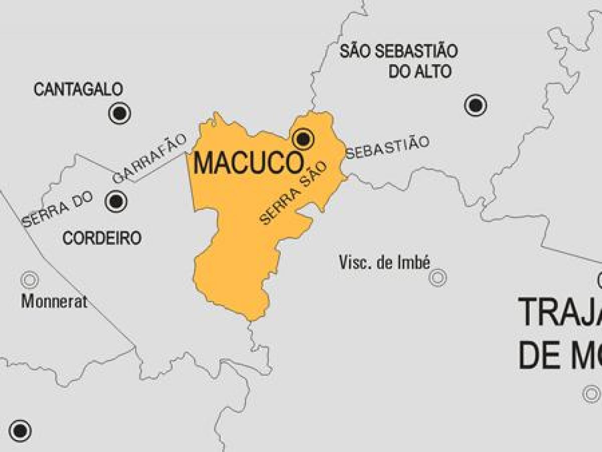 Мапа општине Макуко
