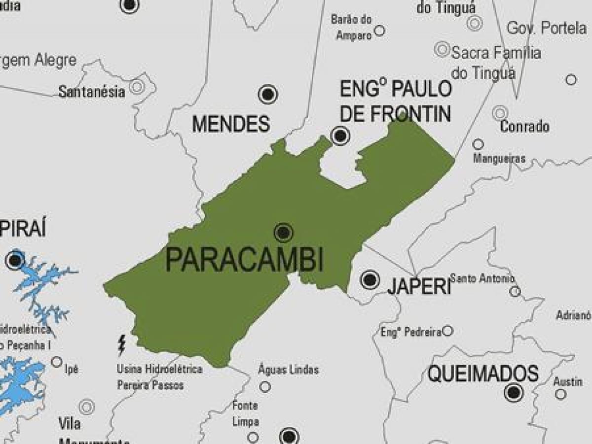 Мапа општине Паракамби