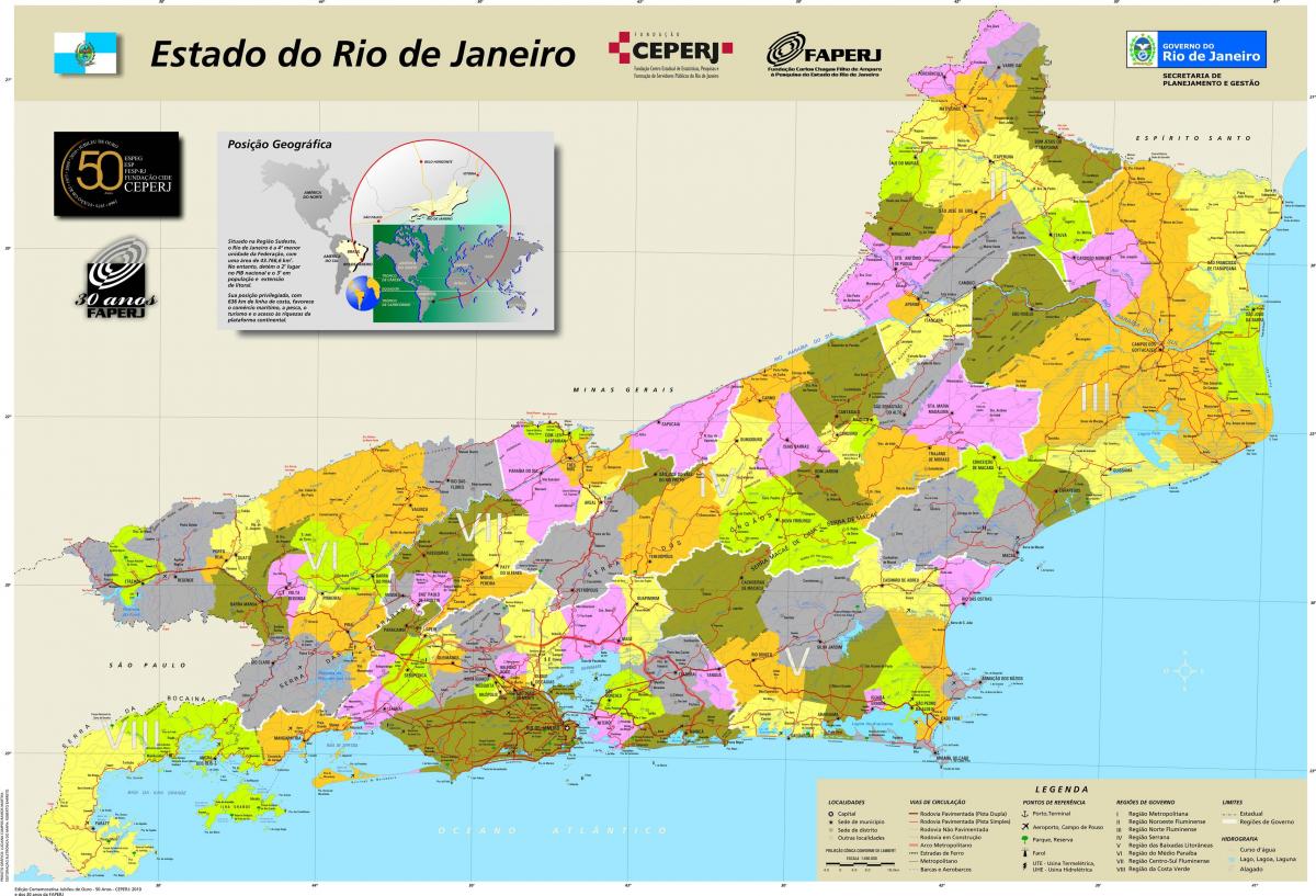 Карта општина у Рио де Жанеиру