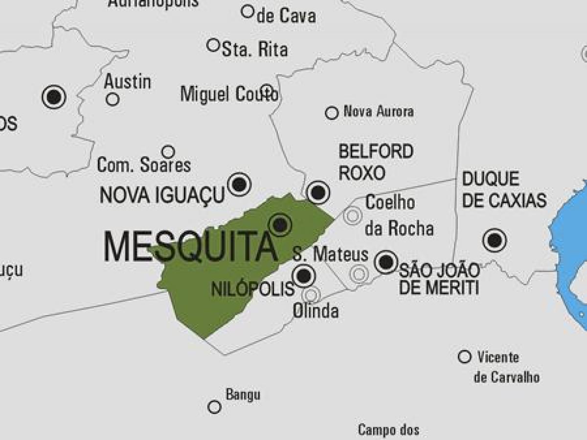 Карта општини Мезкуита