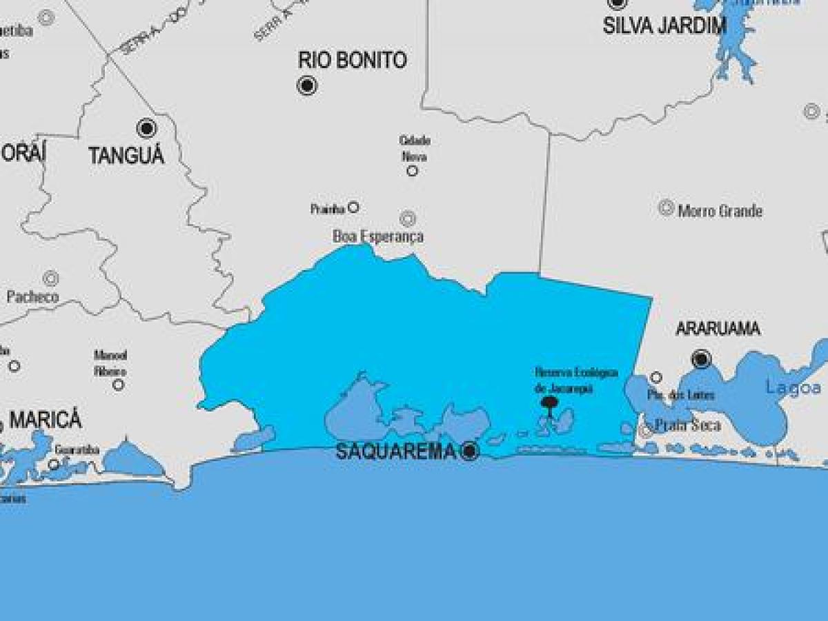 Карта општини Сакуарема