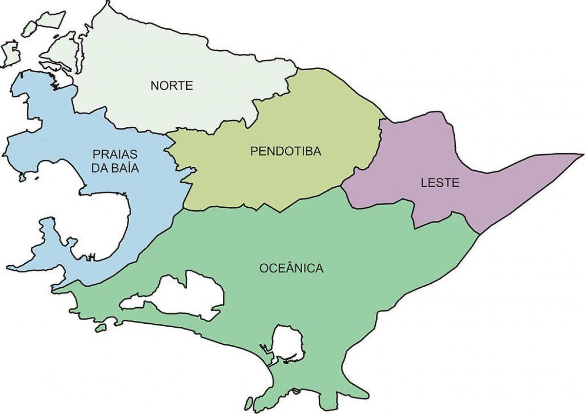 Мапа региона Нитерои