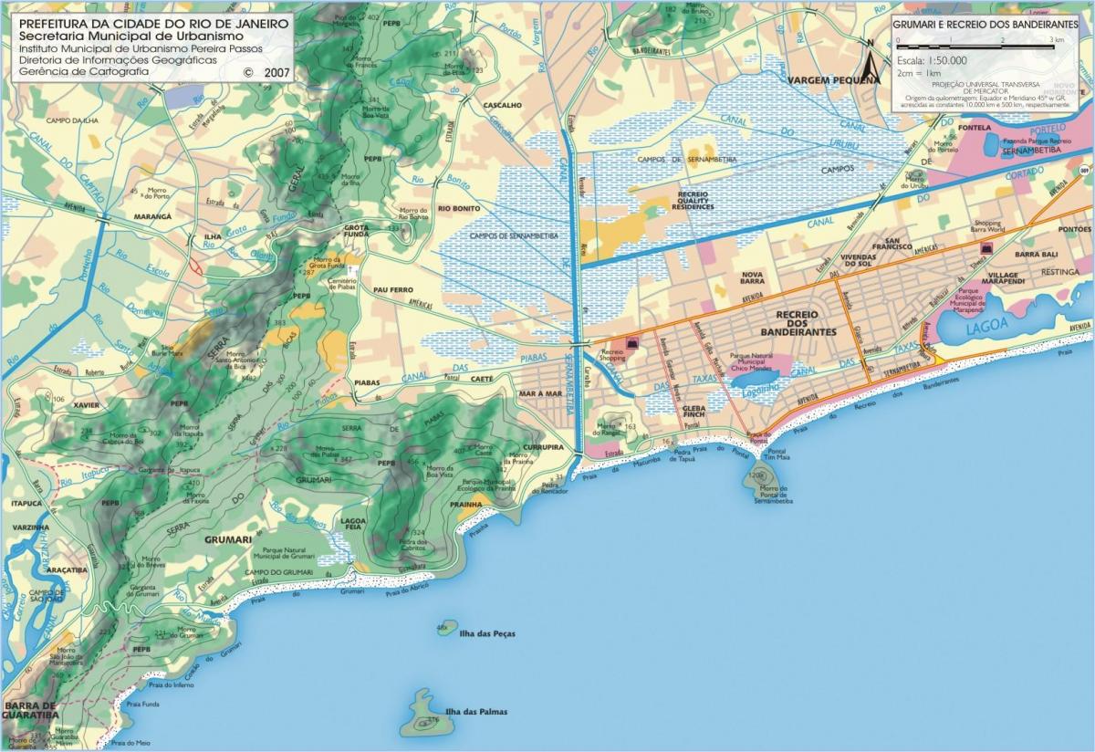 Карта Ресерва плажа
