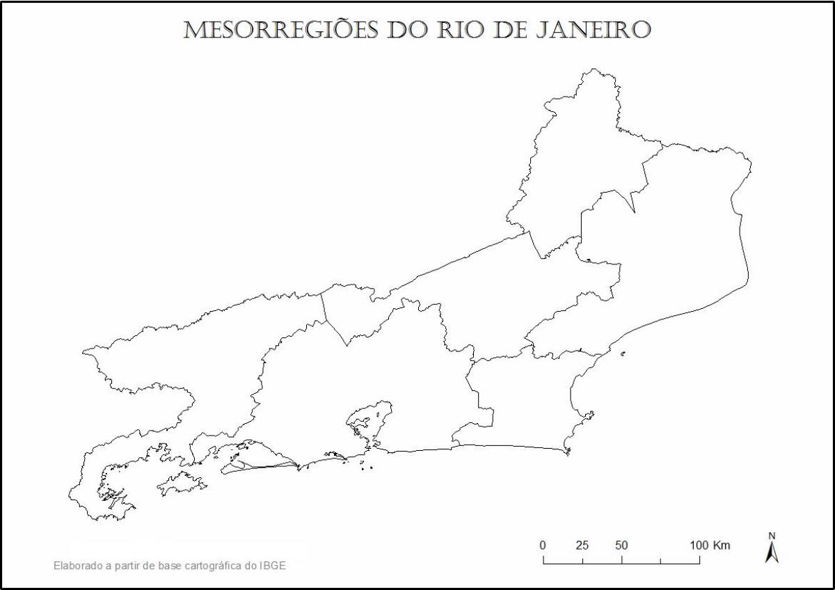 Карта Рио де Жанеиру дјевица