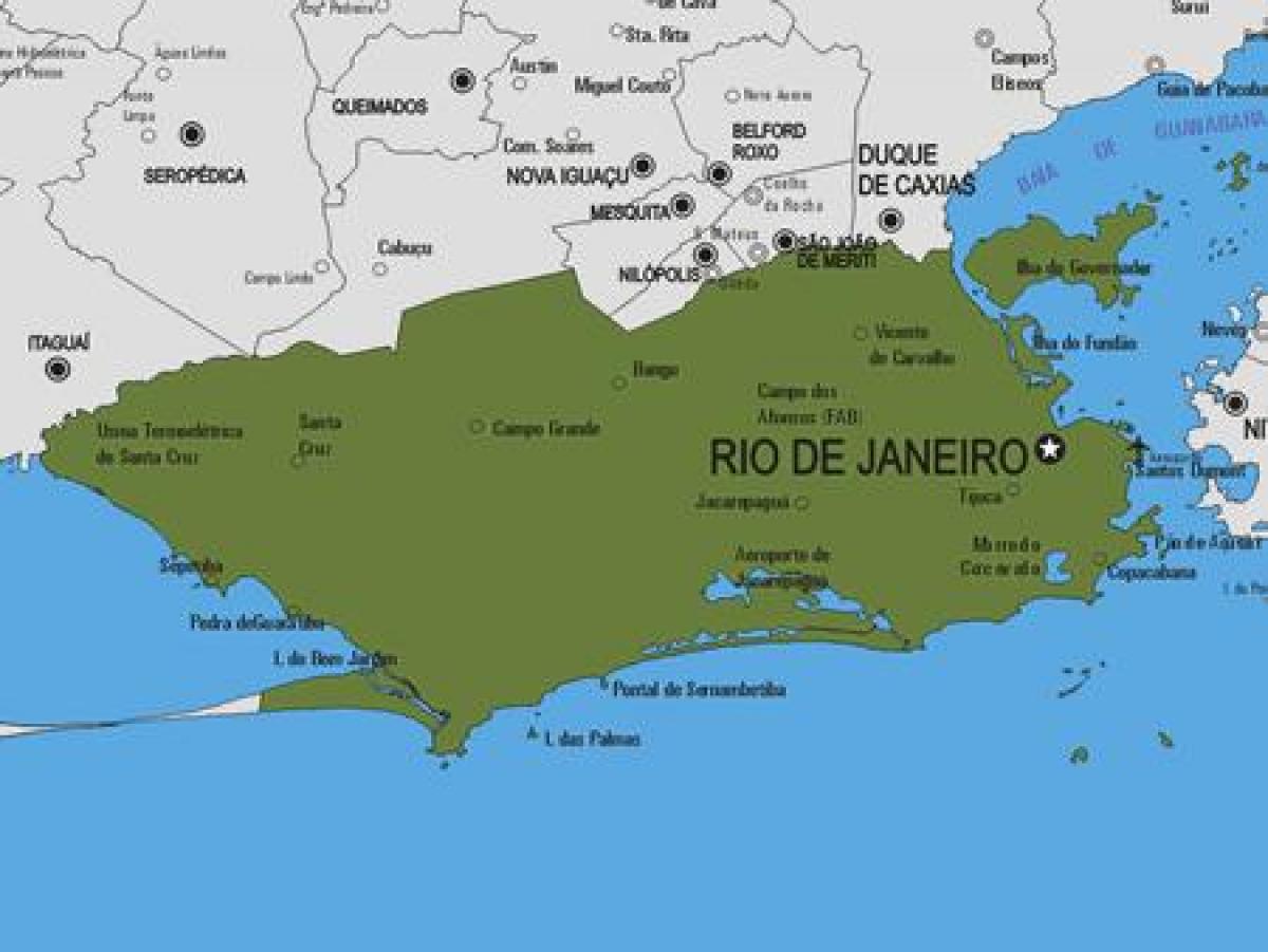 Мапа општине Рио-Бониту