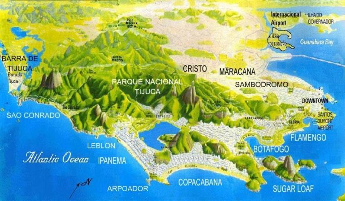Карта плаже Сан Конрадо