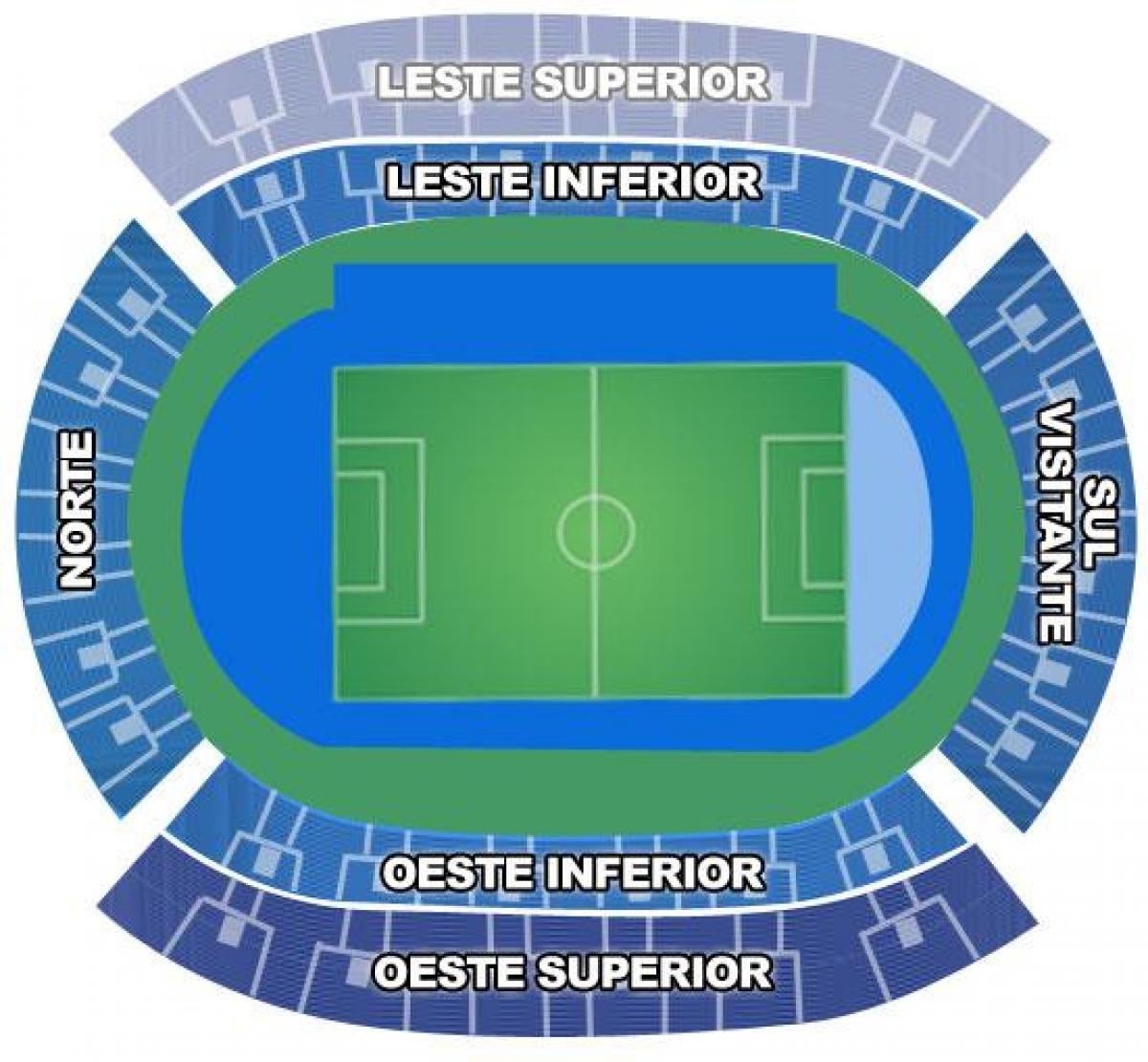 Картицу стадиона Жоао авеланжа у энженьяне secteurs