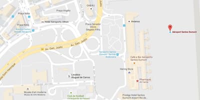 Мапа аеродрома, Сантос Думонт