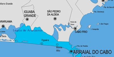 Карта Арраял-ДОО-Доебу општина