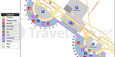 Картица терминала аеродрома Галеан