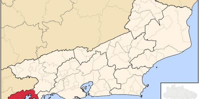 Карта у граду баиа-да-Илија-Гранди