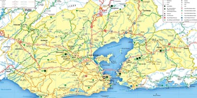 Карта залив Гуанабара
