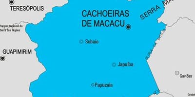 Карта кашуэйрас-ди-Макаку општина