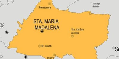 Мапа општине Санта Мариа Мадалена
