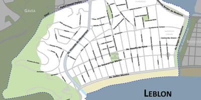 Карта плаже Леблон