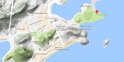 Карта Планина шећерна глава