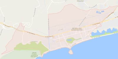 Карта Рекрейо-дос-Бандейрантисе