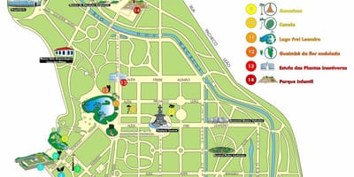 Карта Рио де Жанеиру Ботаничка башта