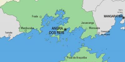 Карта Ангра-дос-лет општина