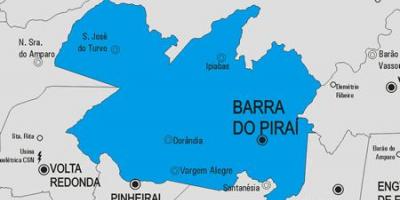 Карта Барра до Пираи општина