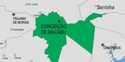 Карта Консейсан де Macabu општина