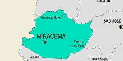 Мапа општине Мирасема